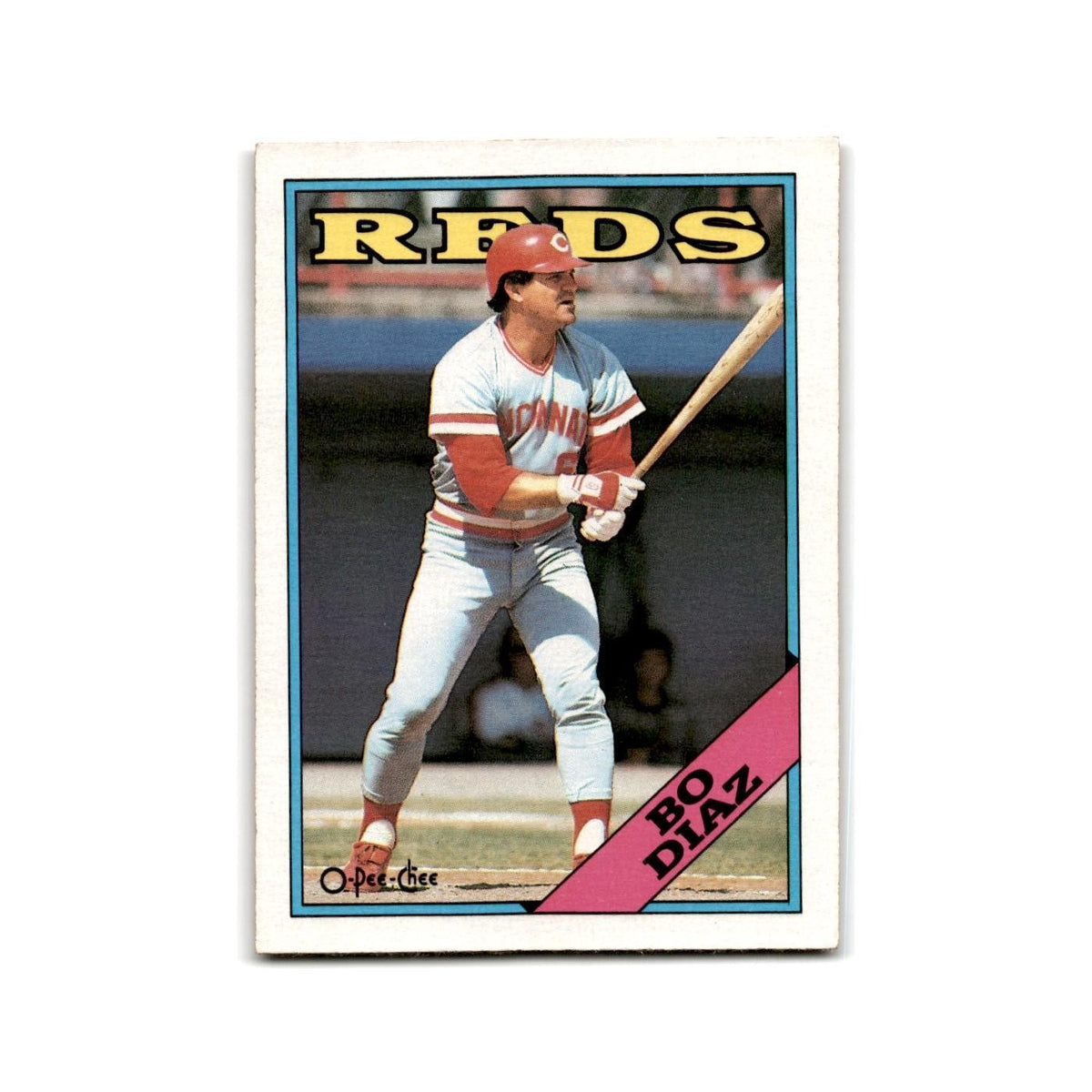 Bo Diaz 1988 O-Pee-Chee #265 Cincinnati Reds Baseball Card NM