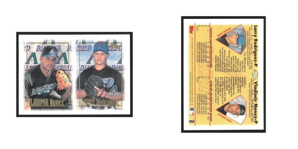 1997 Topps Vladimir Nunez/Larry Rodriguez Diamondbacks #250