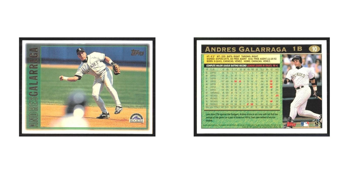 1997 Topps Andres Galarraga Rockies #10
