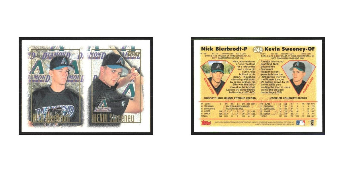 1997 Topps Nick Bierbrodt/Kevin Sweeney Diamondbacks #249