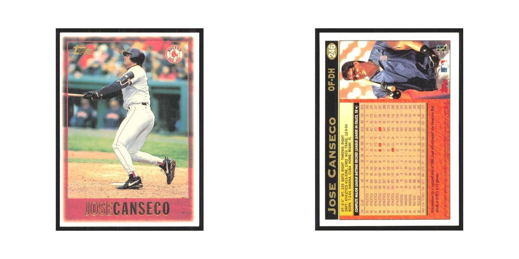 1997 Topps Jose Canseco Red Sox #246