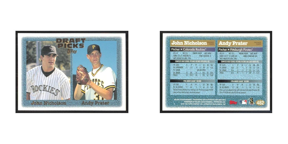 1997 Topps John Nicholson/Andy Prater Colorado Rockies/Pittsburgh Pirates #482