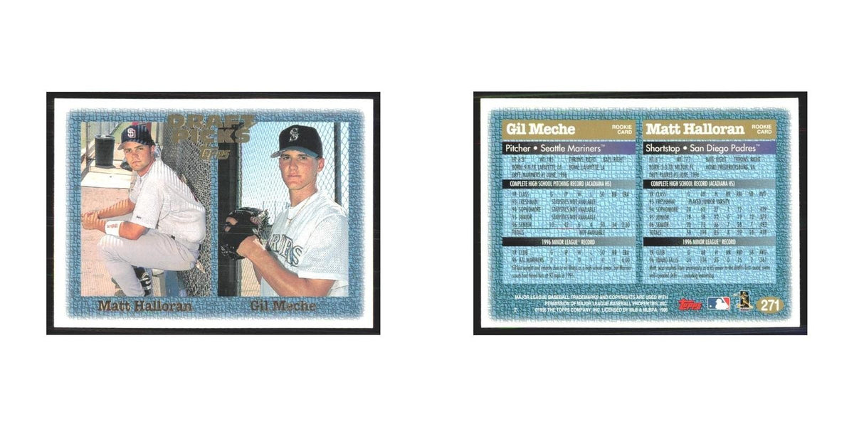 1997 Topps Matt Halloran/Gil Meche Seattle Mariners/San Diego Padres #271