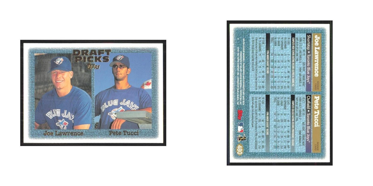 1997 Topps Joe Lawrence/Pete Tucci Blue Jays #480