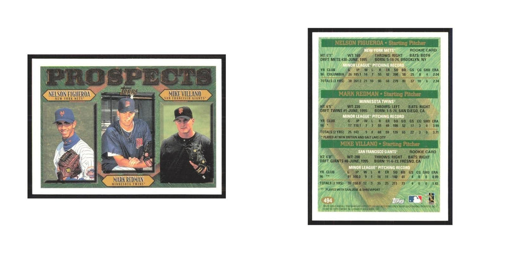 1997 Nelson Figueroa/Mark Redman/Mike Villano New York Mets/Minnesota Twins/San