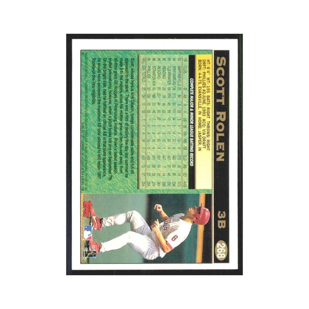 1997 Topps Scott Rolen Phillies #268