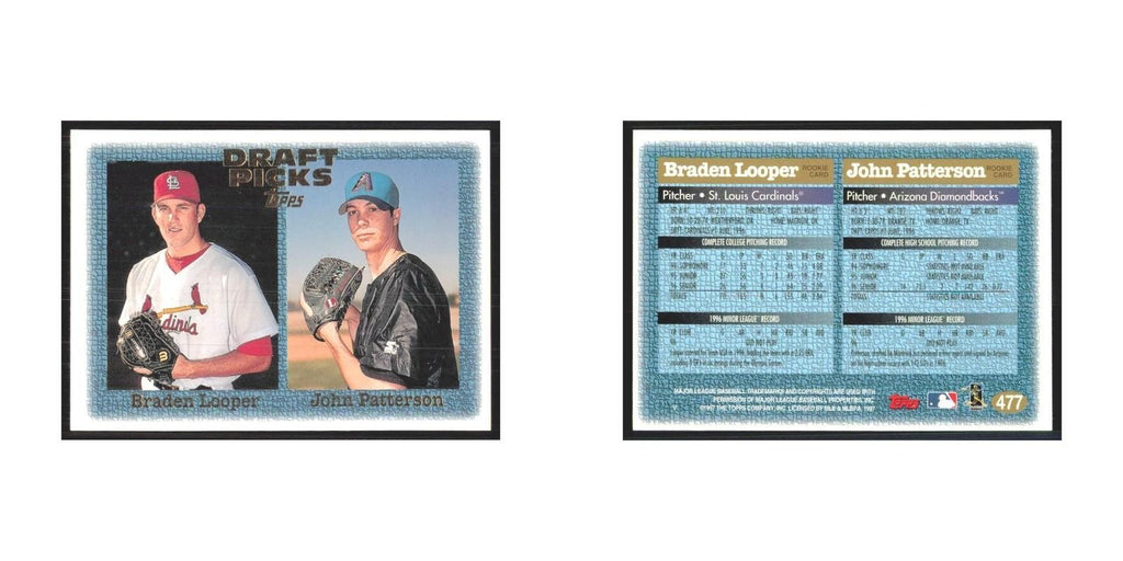 1997 Topps Braden Looper/John Patterson St. Louis Cardinals/Arizona Diamondbacks