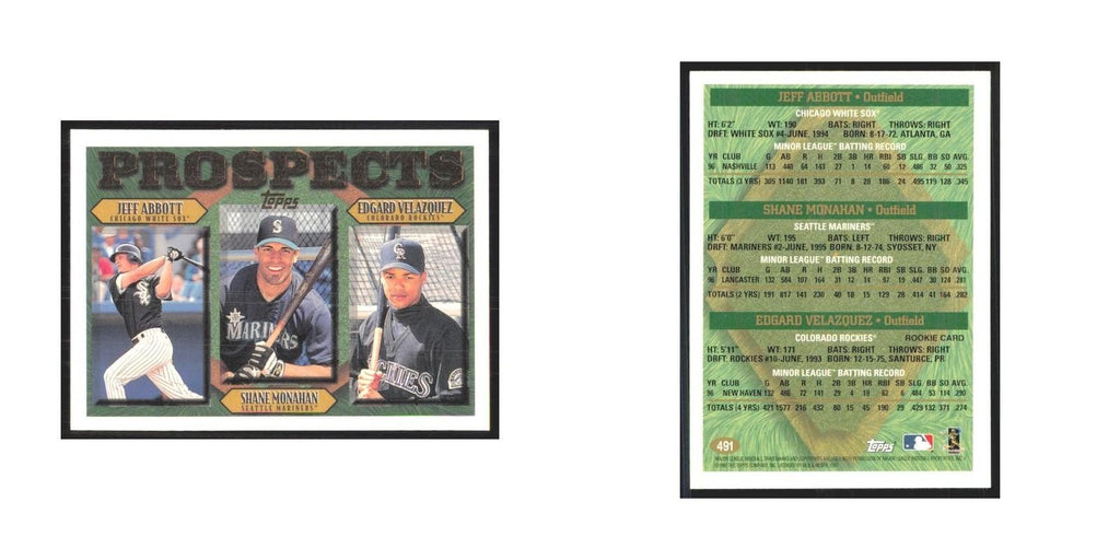 1997 Jeff Abbott/Shane Monahan/Edgard Velazquez Chicago White Sox/Seattle Marine