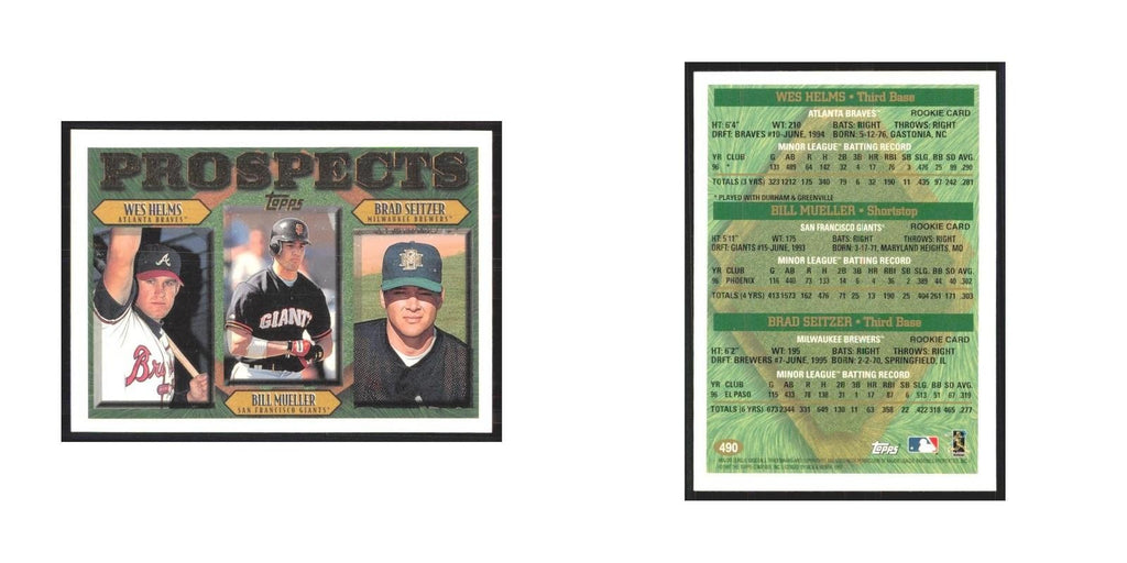 1997 Wes Helms/Bill Mueller/Brad Seitzer Atlanta Braves/San Francisco Giants/Mil