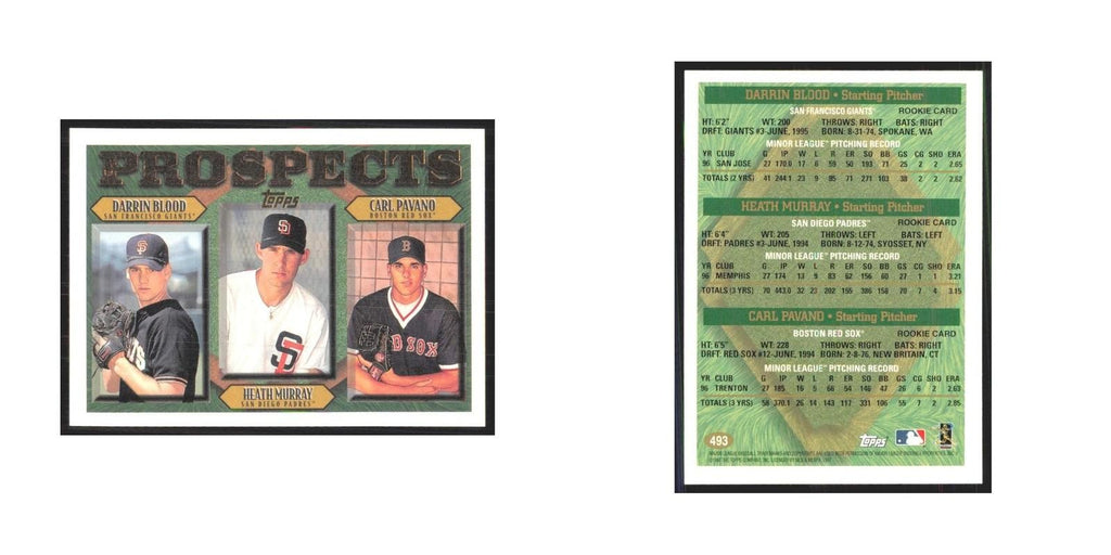 1997 Darrin Blook/Heath Murray/Carl Pavano San Francisco Giants/San Diego Padres