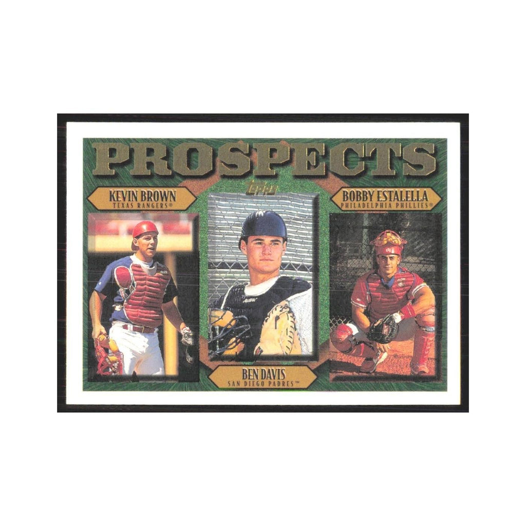 1997 Kevin L. Brown/Ben Davis/Bobby Estalella Texas Rangers/San Diego Padres/Phi