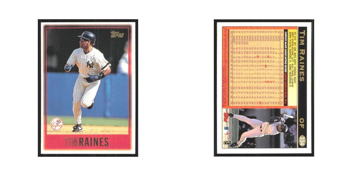1997 Topps Tim Raines Yankees #334