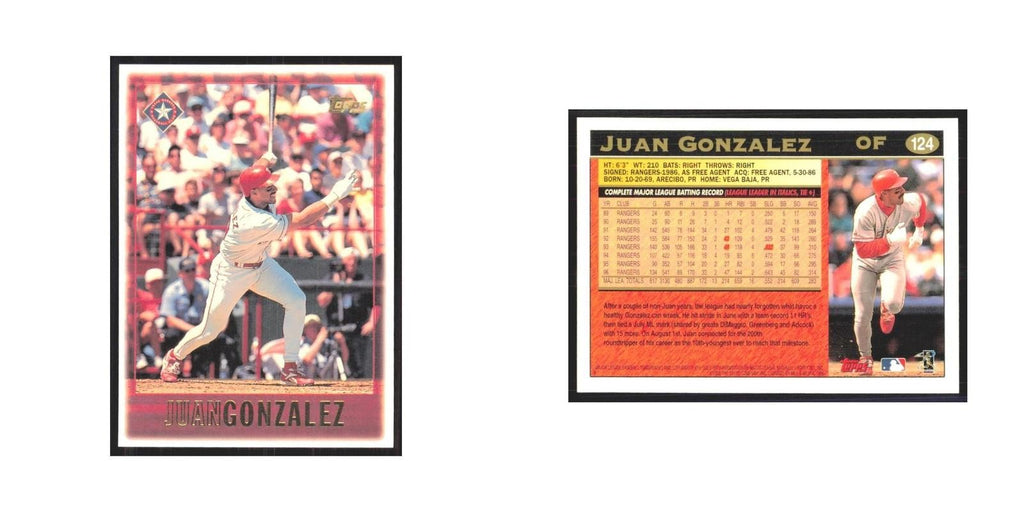 1997 Topps Juan Gonzalez Rangers #124