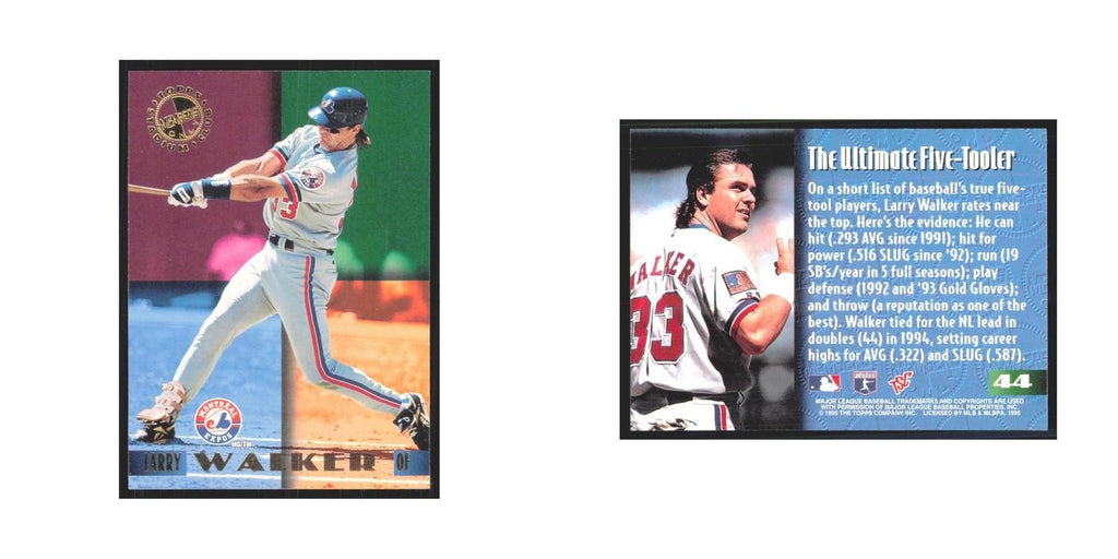 1995 Stadium Club Members Only Larry Walker Montreal Expos #44