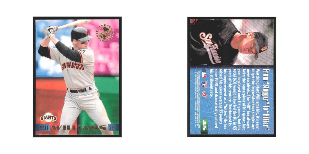1995 Stadium Club Members Only Matt Williams Giants #45