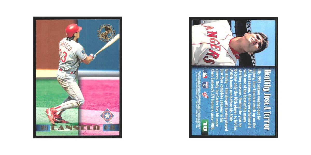 1995 Stadium Club Members Only Jose Canseco Rangers #10