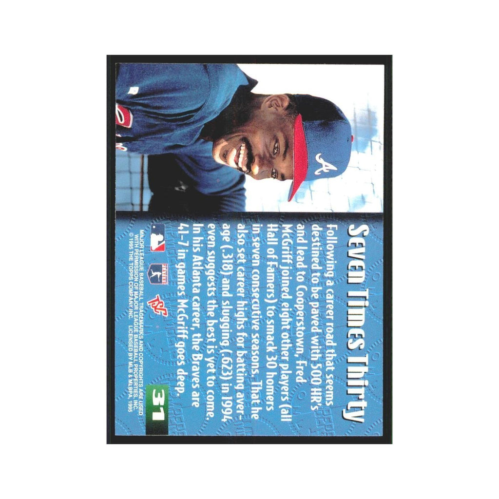 1995 Stadium Club Members Only Fred McGriff Braves #31