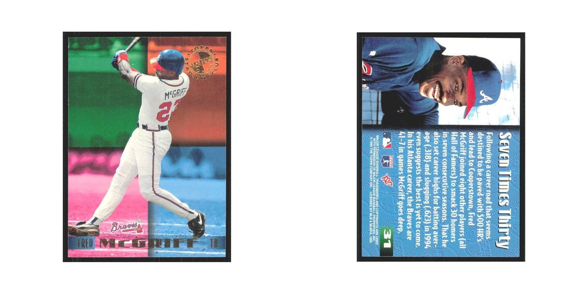 1995 Stadium Club Members Only Fred McGriff Braves #31