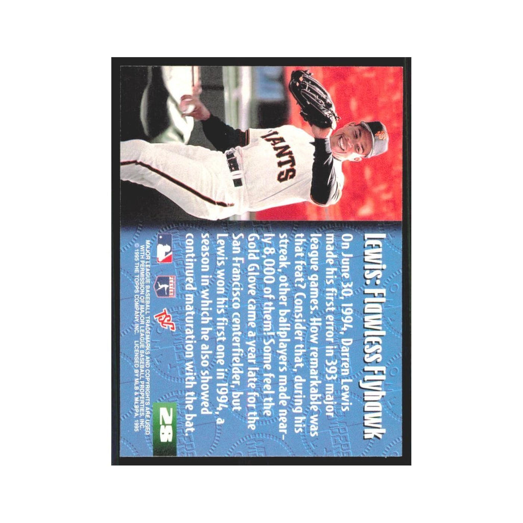 1995 Stadium Club Members Only Darren Lewis Giants #28
