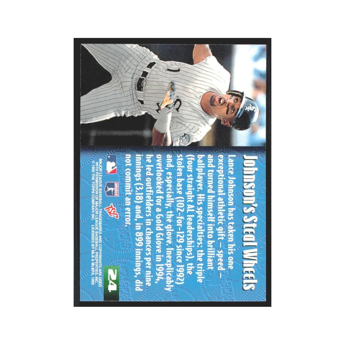 1995 Stadium Club Members Only Lance Johnson White Sox #24