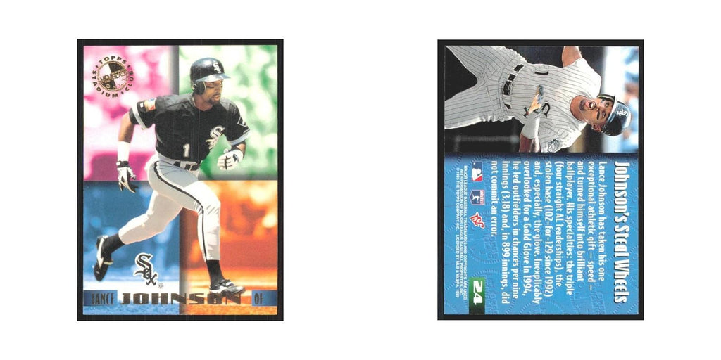 1995 Stadium Club Members Only Lance Johnson White Sox #24