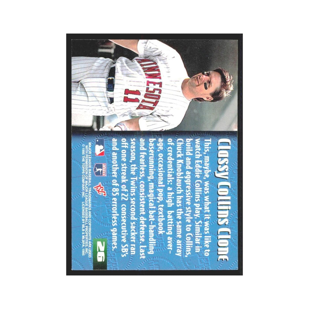 1995 Stadium Club Members Only Chuck Knoblauch Twins #26