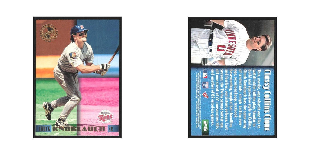 1995 Stadium Club Members Only Chuck Knoblauch Twins #26