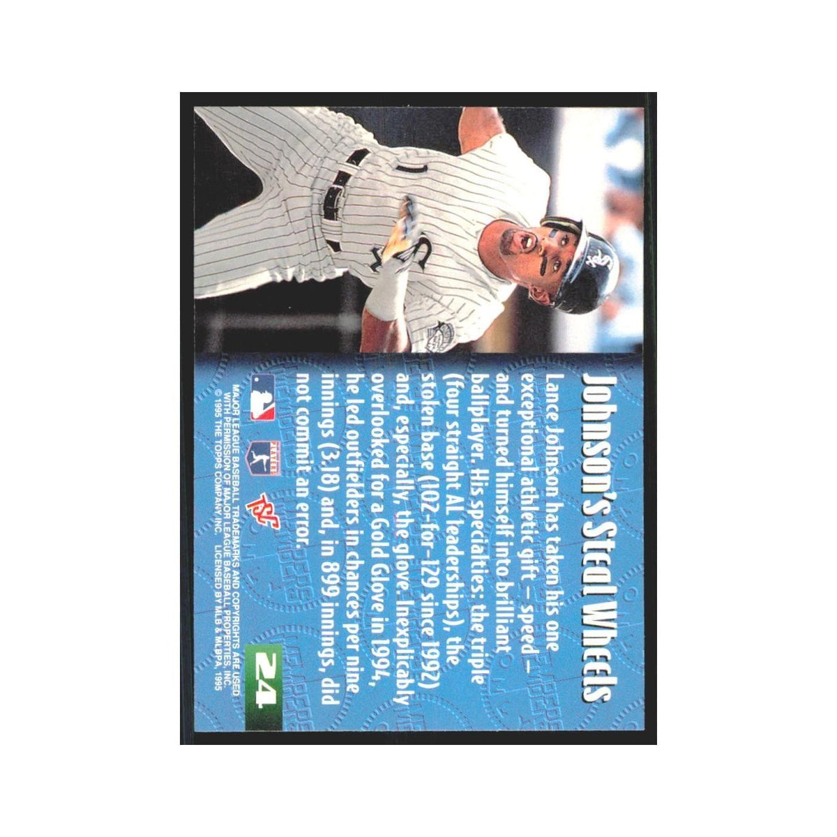 1995 Stadium Club Members Only Lance Johnson White Sox #24