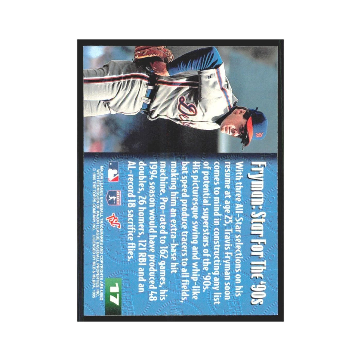 1995 Stadium Club Members Only Travis Fryman Tigers #17