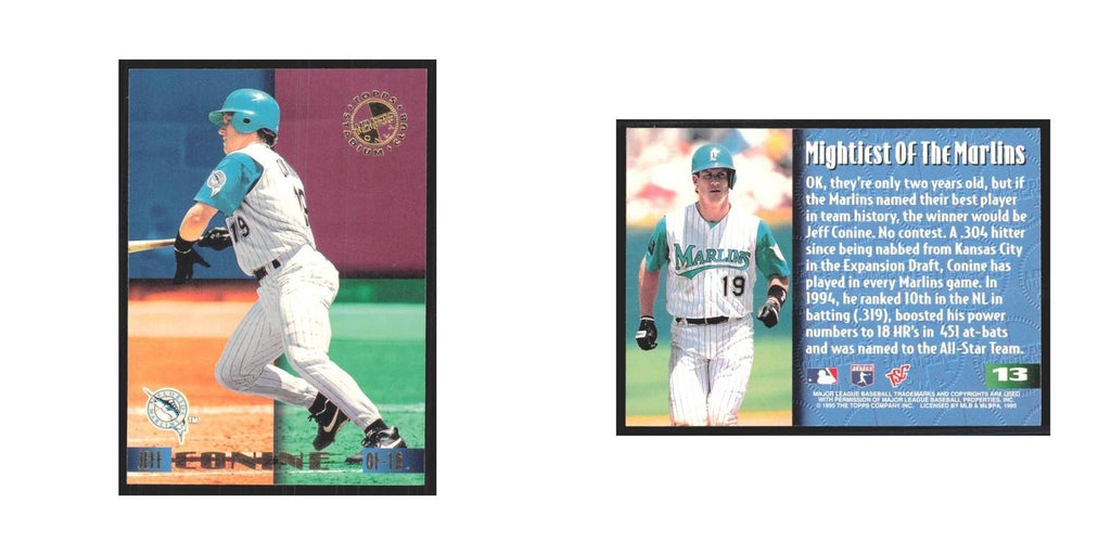 1995 Stadium Club Members Only Jeff Conine Florida Marlins #13