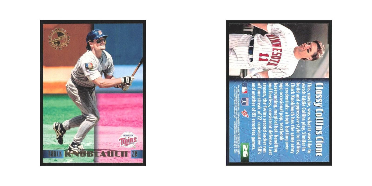 1995 Stadium Club Members Only Chuck Knoblauch Twins #26