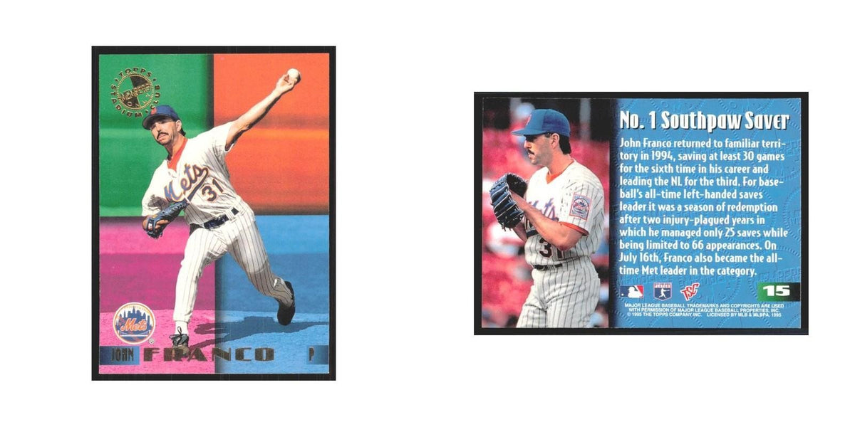 1995 Stadium Club Members Only John Franco Mets #15