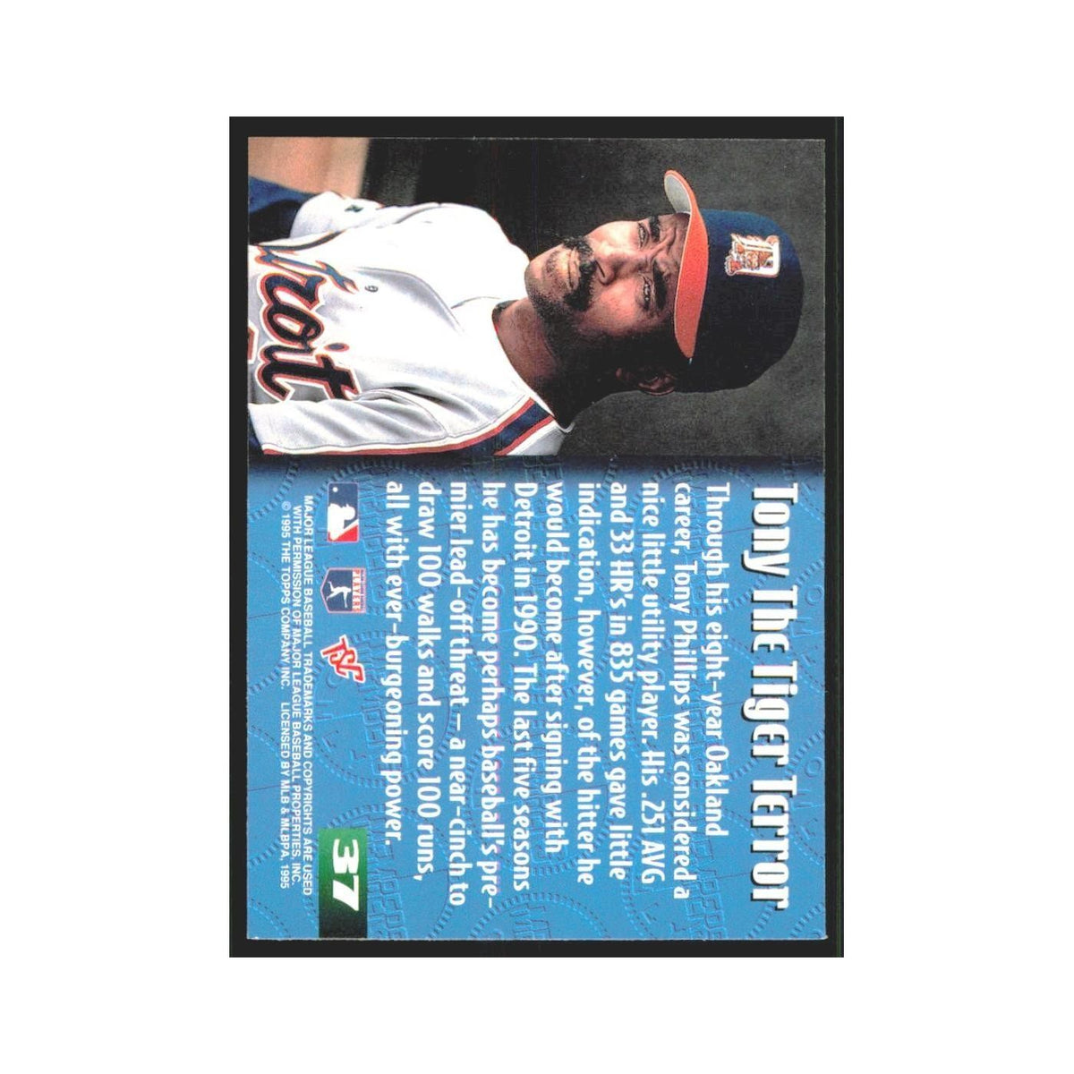 1995 Stadium Club Members Only Tony Phillips Tigers #37