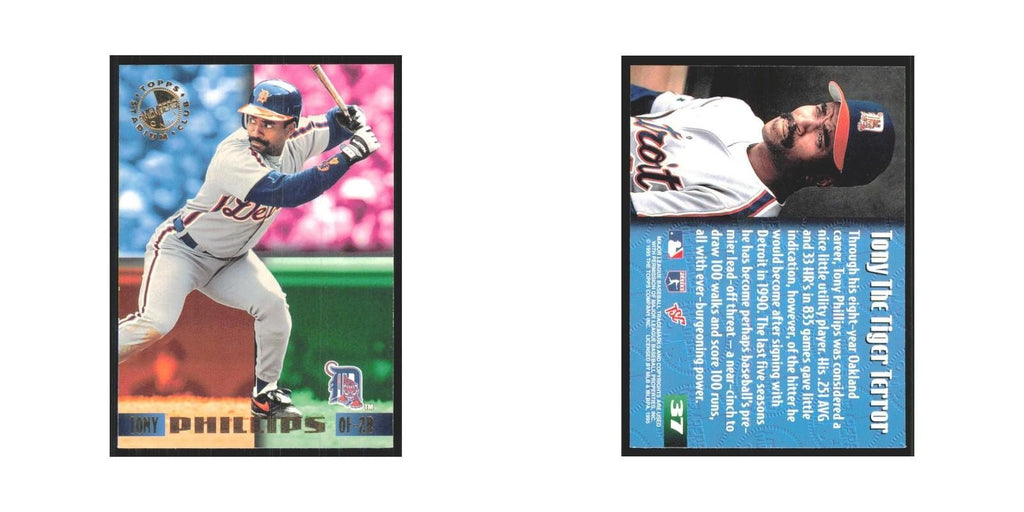 1995 Stadium Club Members Only Tony Phillips Tigers #37