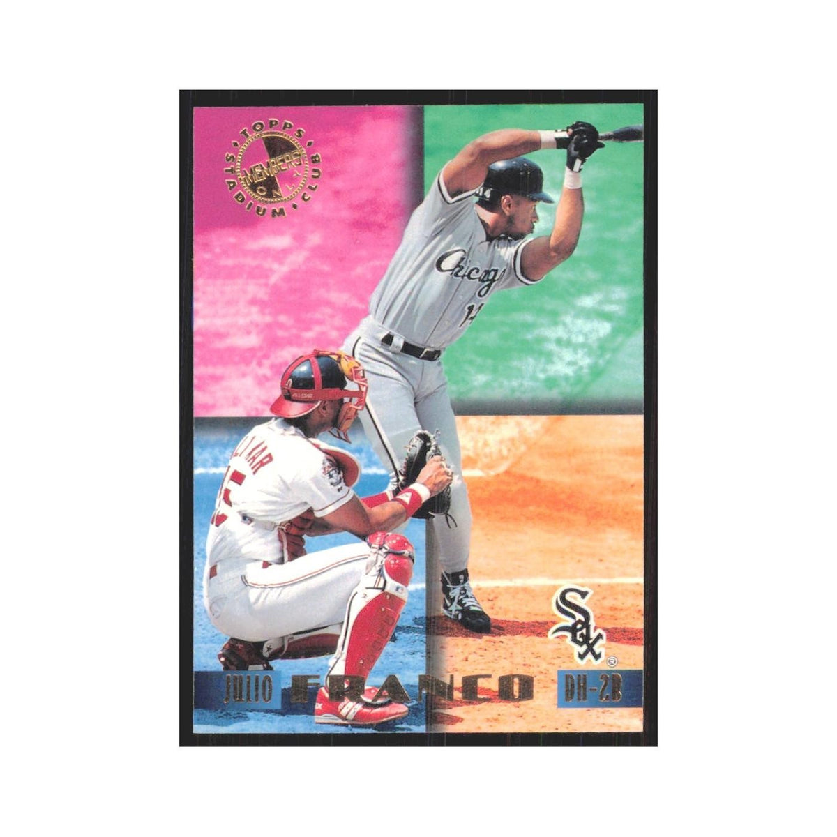 1995 Stadium Club Members Only Julio Franco White Sox #16