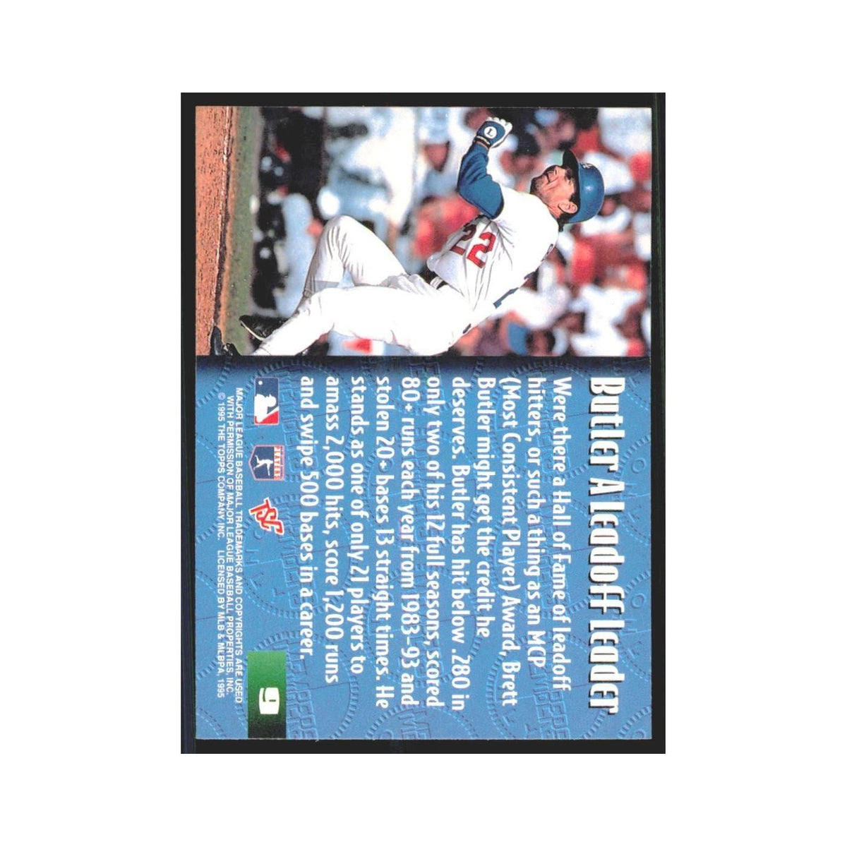 1995 Stadium Club Members Only Brett Butler Dodgers #9