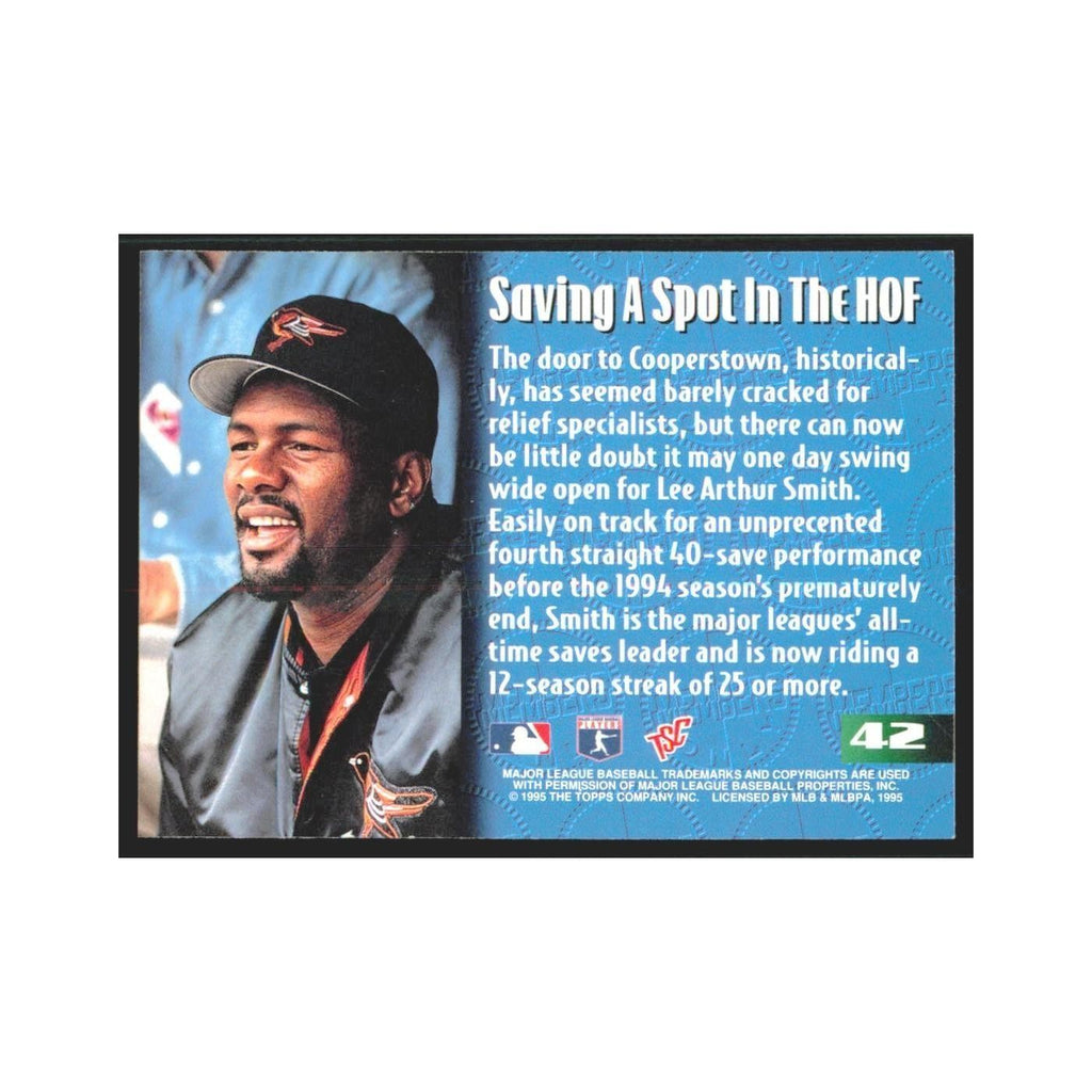 1995 Stadium Club Members Only Lee Smith Orioles #42