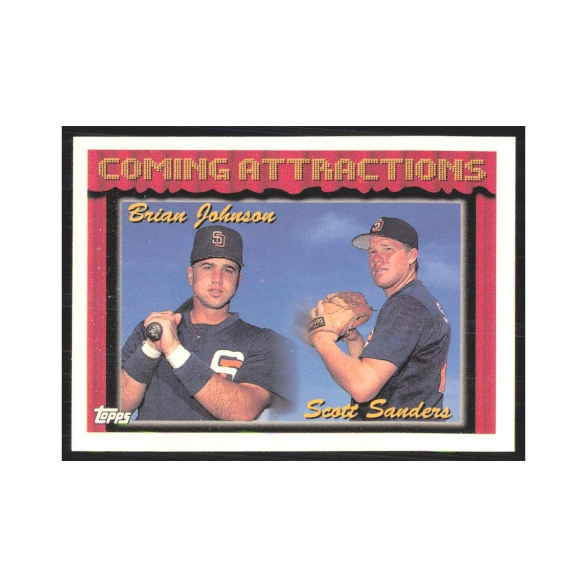 1994 Topps Brian Johnson/Scott Sanders Padres #789