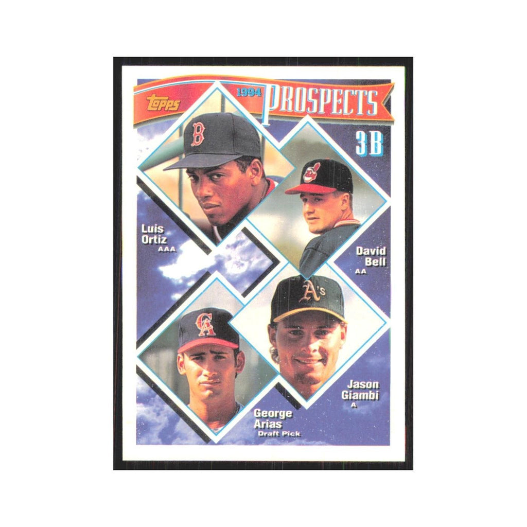 1994 Topps Ortiz/Bell/Giambi/Arias Red Sox/Indians/Athletics/Angesl #389