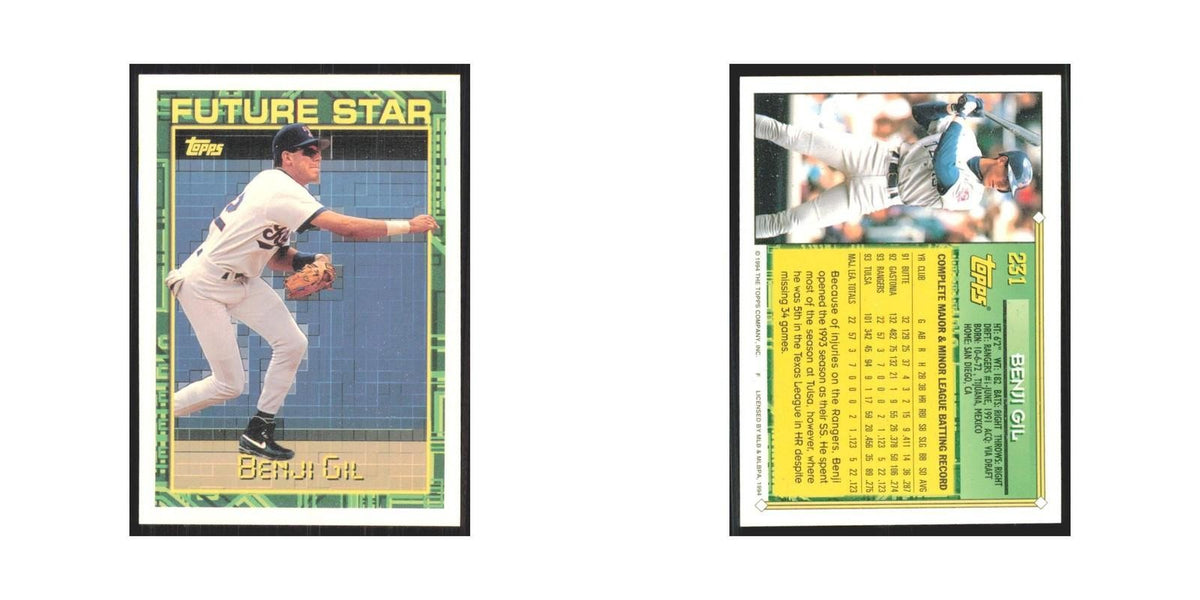 1994 Topps Benji Gil Rangers #231