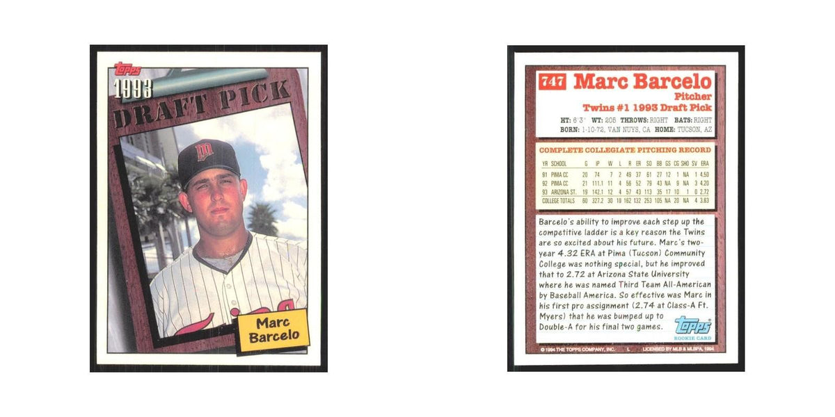 1994 Topps Marc Barcelo Twins #747