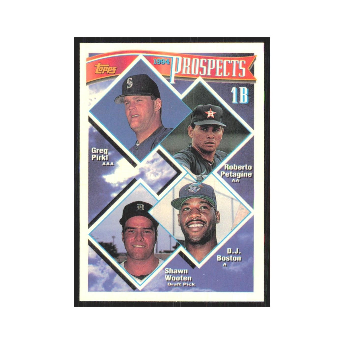 1994 Greg Pirkl/Roberto Petagine/D.J. Boston/Shawn Wooten Seattle Mariners/Houst