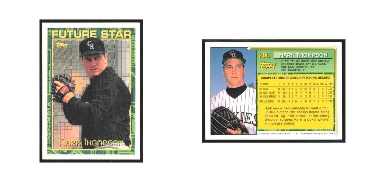 1994 Topps Mark Thompson Rockies #286
