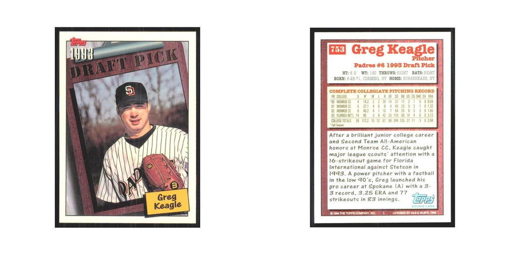 1994 Topps Greg Keagle Padres #753