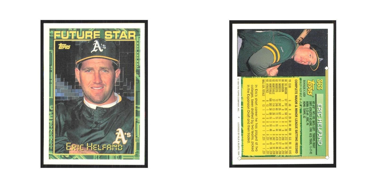 1994 Topps Eric Helfand Athletics #363