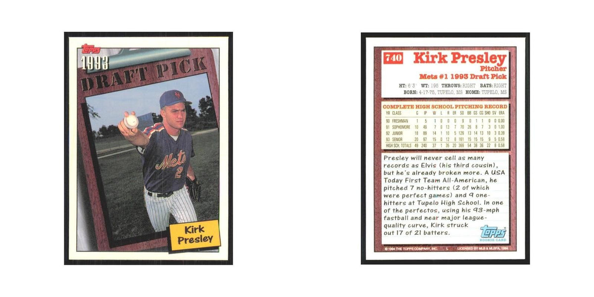 1994 Topps Kirk Presley Mets #740
