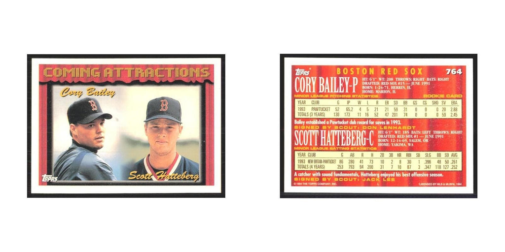 1994 Topps Cory Bailey/Scott Hatteberg Red Sox #764