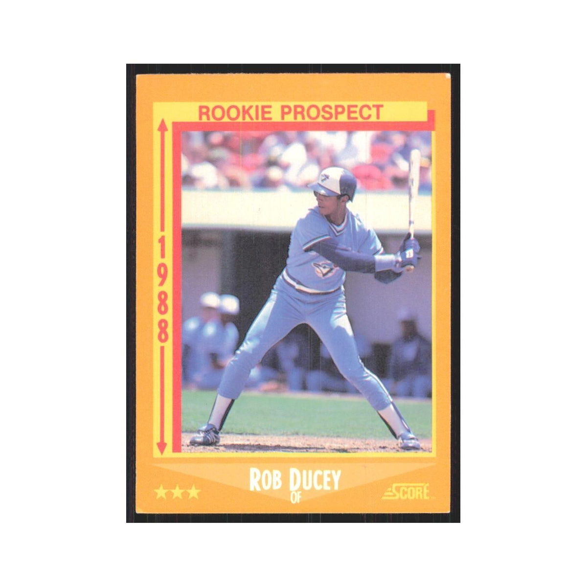 1988 Score Rob Ducey Blue Jays #629
