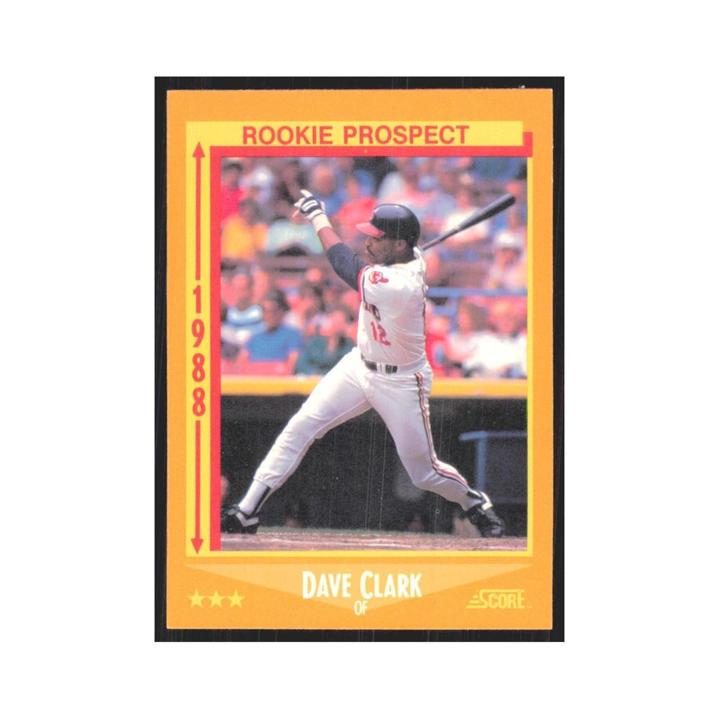 1988 Score Dave Clark Indians #633