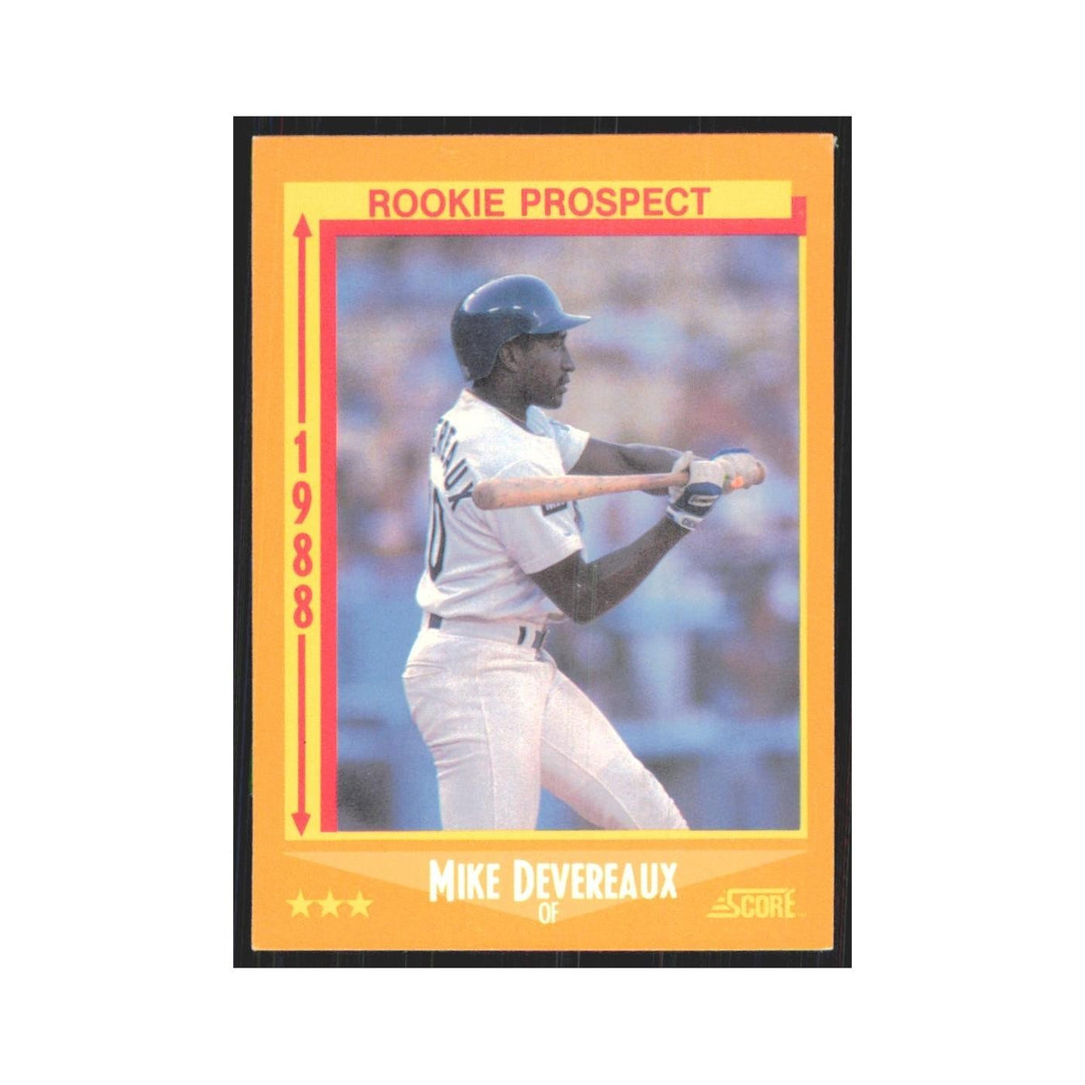 1988 Score Mike Devereaux Dodgers #637